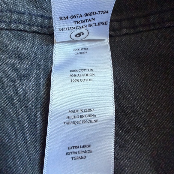 Rails TRISTAN Mountain Eclipse Cotton Casual Minimalist Shirt-XL - Picture 13 of 16